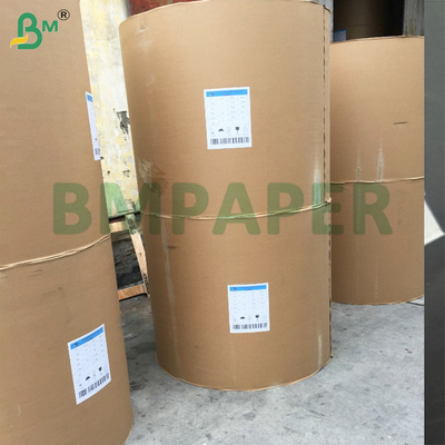 35grs สีขาวและน้ําตาล MG Kraft Paper Roll 60 ซม มีความสว่างด้านหนึ่ง