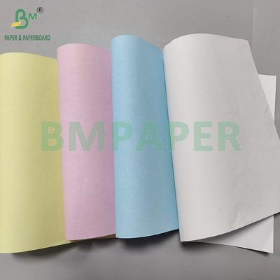 80 กรัม CB CFB CF กระดาษสําเนาไร้คาร์บอน 242 มม × 12000 มม ภาพ สีฟ้า
