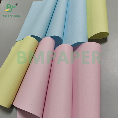 80 กรัม CB CFB CF กระดาษสําเนาไร้คาร์บอน 242 มม × 12000 มม ภาพ สีฟ้า