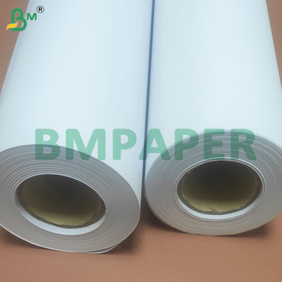 80gm ขาวสูง ไม่เคลือบ CAD Plotter กระดาษม้วนสําหรับการพิมพ์