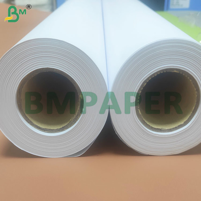 80gm ขาวสูง ไม่เคลือบ CAD Plotter กระดาษม้วนสําหรับการพิมพ์