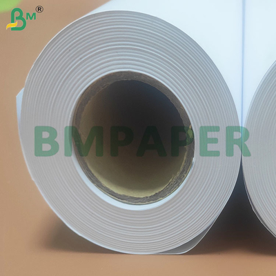 80gm ขาวสูง ไม่เคลือบ CAD Plotter กระดาษม้วนสําหรับการพิมพ์