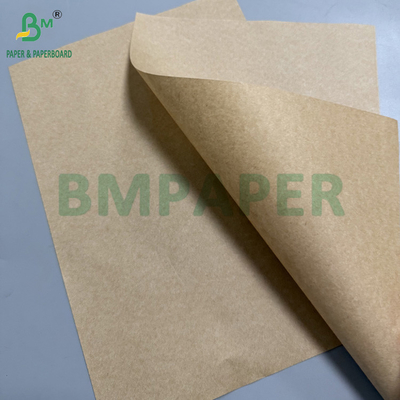 60gsm Brown Kraft Greaseproof Paper Rolls For Fried Food Packaging Kit 7 ความทนต่อน้ํามัน