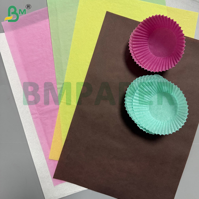 40gsm สีกระดาษเลื่อนง่าย สําหรับการทําเค้กแก้ว การทํา muffin holder วัสดุแท้