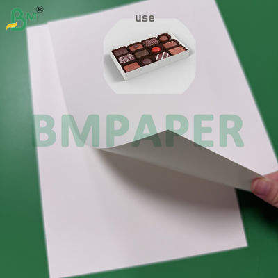 กระดาษแข็งเคลือบ C1S 245 แกรม 12pt กันน้ำมัน สำหรับบรรจุภัณฑ์สัมผัสอาหารโดยตรง