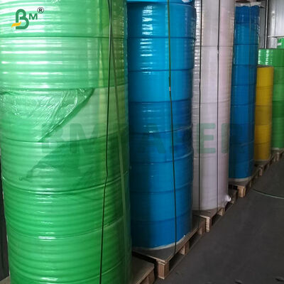 50-80GSM กระดาษ NCR ที่ไม่มีคาร์บอนสูง 80GSM สีขาว / สีฟ้า / สีชมพู / สีเขียว