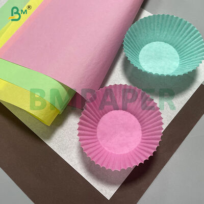  40g Colorful  Greaseproof  Muffin Liner Paper For Muffin Holder