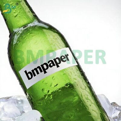 กระดาษฉลากทนเปียก 80 กรัม 90 กรัม สำหรับการพิมพ์ฉลากบรรจุภัณฑ์เครื่องดื่ม