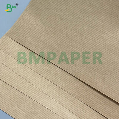 Brown One Side Glossy Machine-glazed Striped Brown Kraft Paper 80g Reels