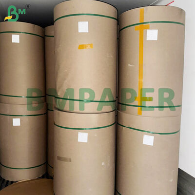 กระดาษคราฟท์ม้วนสีน้ำตาล Testliner Liner บอร์ดรีไซเคิล 200gsm