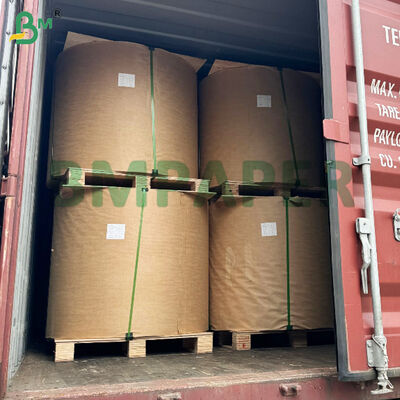 กระดาษคราฟท์ม้วนสีน้ำตาล Testliner Liner บอร์ดรีไซเคิล 200gsm