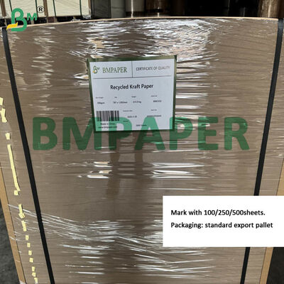 300gm แผ่นกระดาษครัฟท์สีน้ําตาลรีไซเคิล สําหรับการแยกพาเล็ต ขนาดตามสั่ง