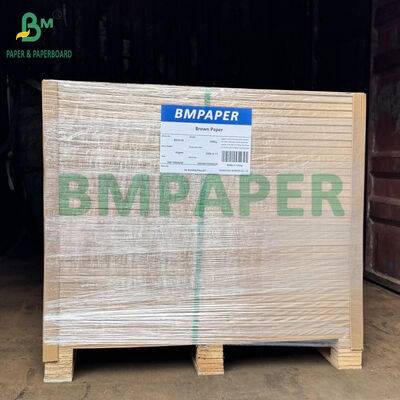 ความทนทานสูง 40GSM 60GSM กระดาษ Kraft สีน้ําตาลธรรมชาติ