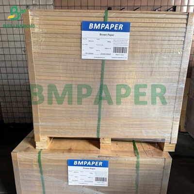 ความทนทานสูง 40GSM 60GSM กระดาษ Kraft สีน้ําตาลธรรมชาติ