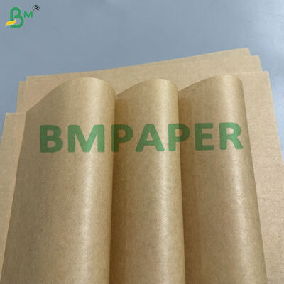 กระดาษครัฟท์สีน้ําตาลที่ทนน้ํามันที่มิอคออนไลน์ กระดาษบรรจุอาหาร 30-45 กรัม สําหรับขนมปัง