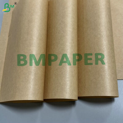 กระดาษครัฟท์สีน้ําตาลที่ทนน้ํามันที่มิอคออนไลน์ กระดาษบรรจุอาหาร 30-45 กรัม สําหรับขนมปัง