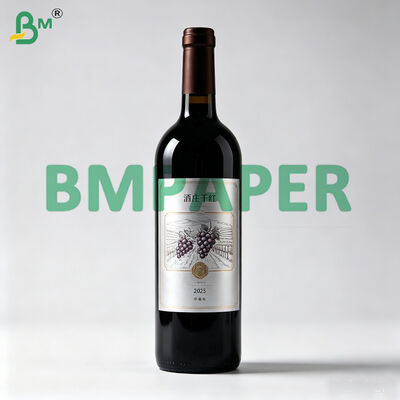 70gm กระดาษความแข็งแรงแบบเปียกโลหะสําหรับเครื่องหมายไวน์เบียร์ 1040mm X 730mm