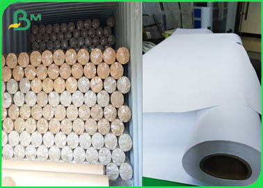 24 นิ้ว 36 นิ้ว Inkjet Plotter กระดาษม้วน 80gsm สําหรับอุตสาหกรรมการแต่งกาย