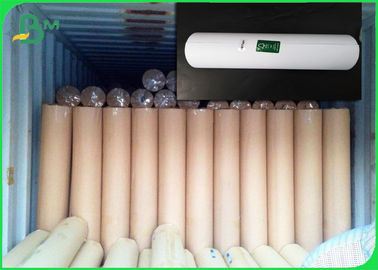 24 นิ้ว 36 นิ้ว Inkjet Plotter กระดาษม้วน 80gsm สําหรับอุตสาหกรรมการแต่งกาย