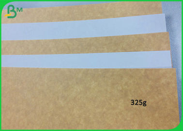ตัวอย่างฟรี สนับสนุน 250g 325g 365g กระดาษครัฟต์เคลือบกระดาษกระดาษสําหรับกล่องอาหาร