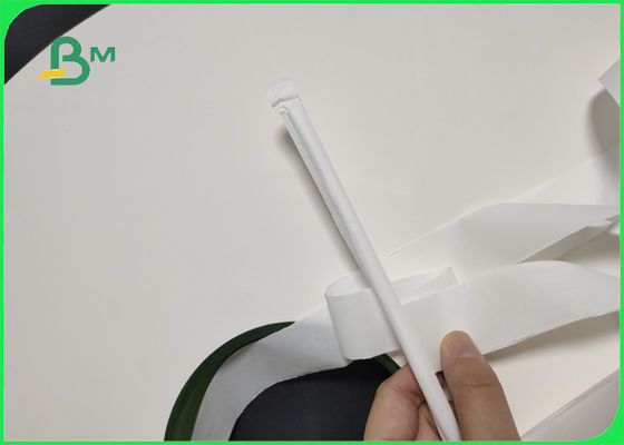 กระดาษบรรจุหญ้าอาหารที่สามารถหลอมหายได้ โดย FDA ยืนยัน 32mm 44mm 24 26 28gsm สําหรับหญ้าดื่ม