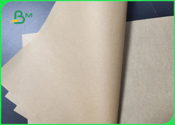 Wood Pulp 40gsm Food Grade Brown Kraft Paper สำหรับบรรจุภัณฑ์ปลอดสารพิษ