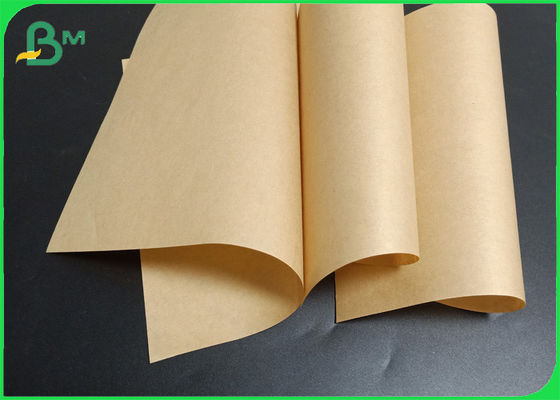 FDA รับรอง 50gsm 50gsm 60gsm อาหารบรรจุภัณฑ์ธรรมชาติน้ําตาลกระดาษ Kraft Jumbo Roll