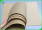 กระดาษคราฟท์สีน้ำตาลบริสุทธิ์ขนาด 50 แกรม 65 แกรมที่ไม่ฟอกขาวสำหรับถุงบรรจุอาหาร
