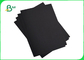 กระดาษการ์ดคราฟท์สีดำ 250gr สำหรับกล่องของขวัญ 24 '' x 36 '' ความต้านทานการพับที่ดี