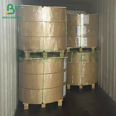 ปลอดภัยสําหรับอาหาร 350 กรัม แครฟท์สีน้ําตาล + 15 กรัม PE ปกแต่งกระดาษม้วน