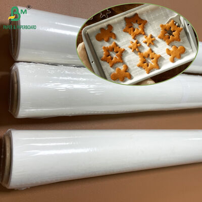 ม้วนกระดาษอบเตาอบสีขาวทนอุณหภูมิสูง 38 แกรม 15 นิ้ว X 30 ฟุต