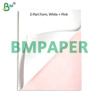 กระดาษสีขาวและสีชมพู หรือกระดาษขนาด A4 ที่ไม่มีคาร์บอนแบบดิจิตอลพรีเมี่ยม